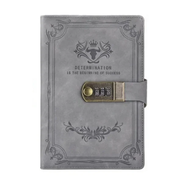 Caderno Diário A5 200 páginas Retro de Senha Com Cadeado Tipo 4 - Image 11