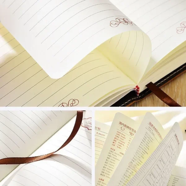Caderno Diário A5 200 páginas Retro de Senha Com Cadeado Tipo 4 - Image 6