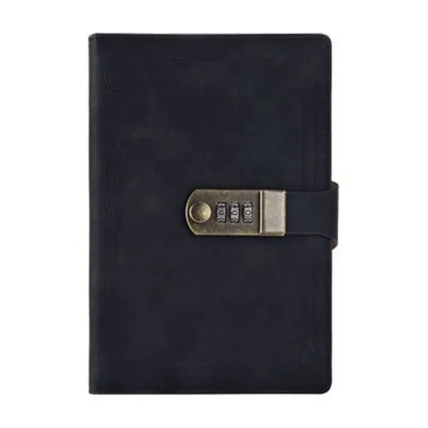 Caderno Diário A5 200 páginas Retro de Senha Com Cadeado Tipo 4 - Image 8